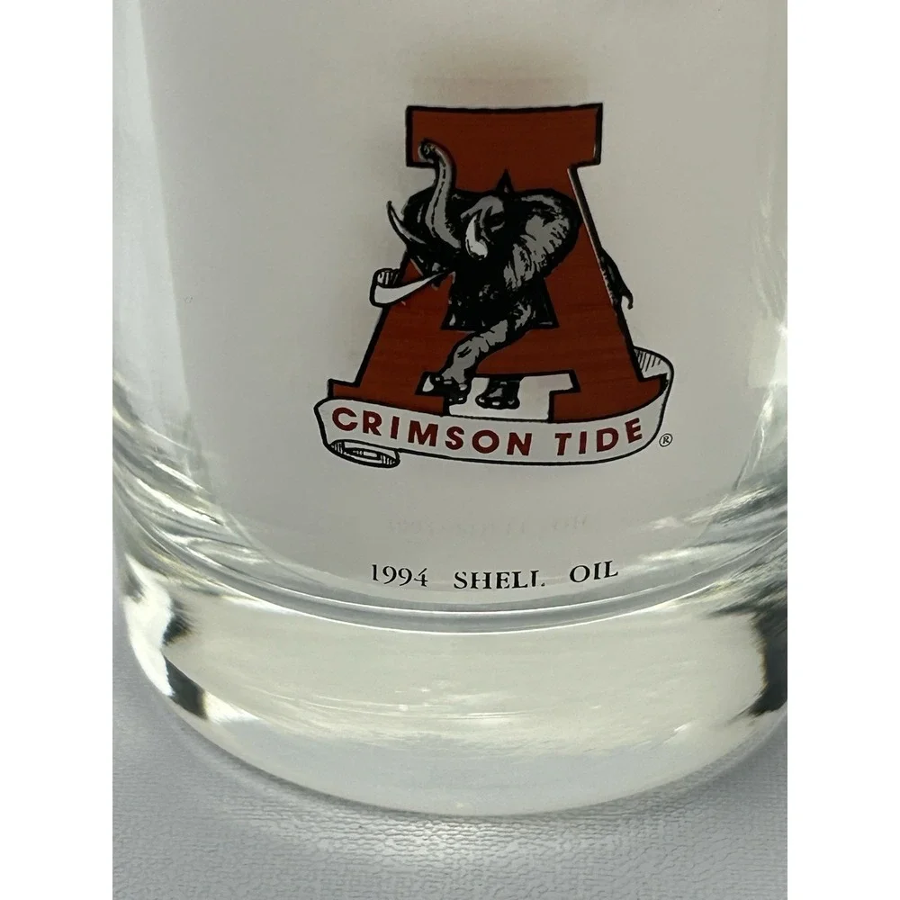 VTG 1994 University of Alabama National Championships Crimson Tide Glasses Set 2